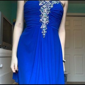 Blue homecoming dress